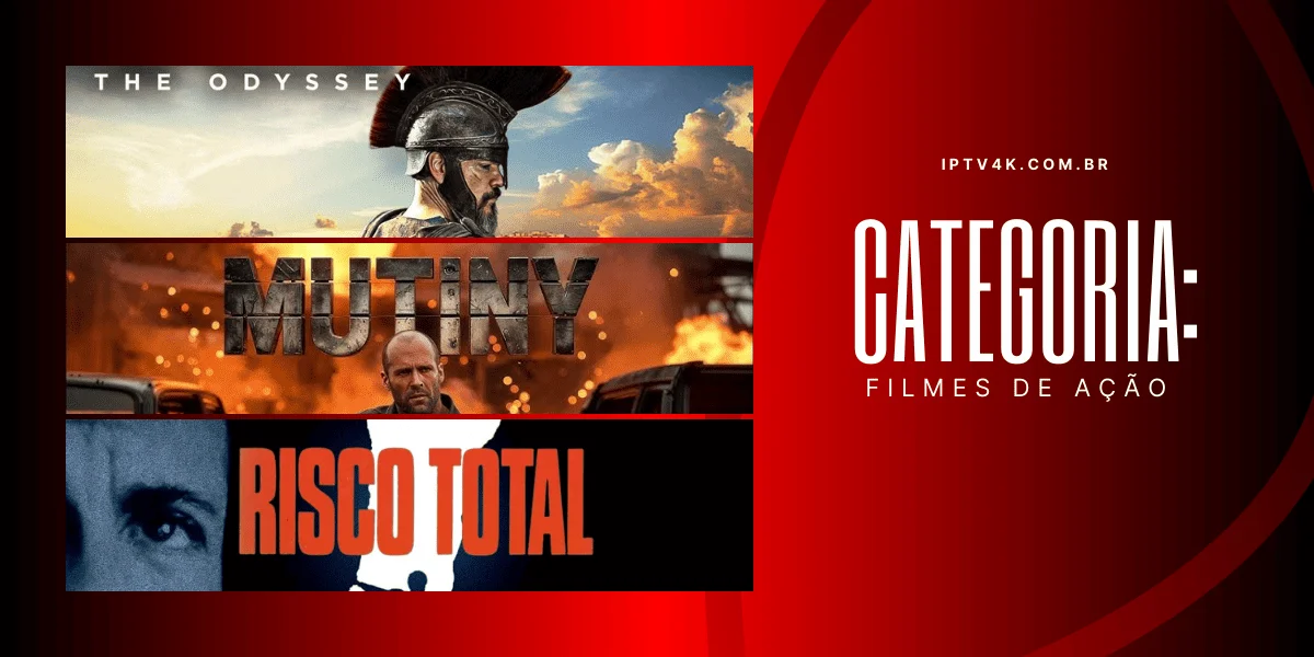 Categoria filmes de ação com destaque para grandes lançamentos do cinema.